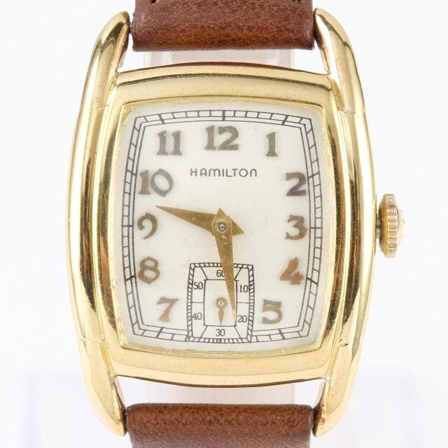 Hamilton(ハミルトン)の【10K 金張り】ハミルトン HAMILTON メンズ アンティーク 腕時計 メンズの時計(腕時計(アナログ))の商品写真