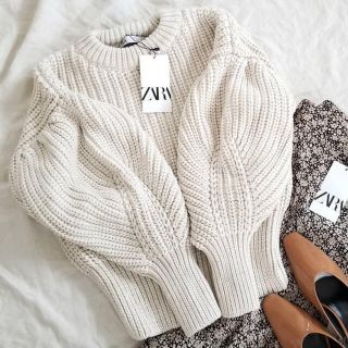 ザラ(ZARA)のZARA パフスリーブセーター ニット knit(ニット/セーター)