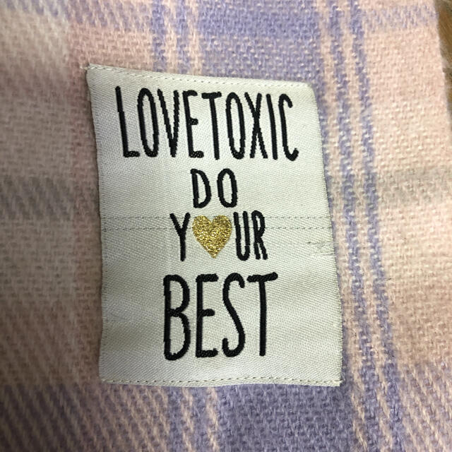 lovetoxic(ラブトキシック)の値下げ！マフラー チェック ストール ラブトキ キッズ/ベビー/マタニティのこども用ファッション小物(マフラー/ストール)の商品写真