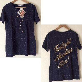 ユニクロ(UNIQLO)の値下げ！新品タグ付♡星柄Tシャツ(Tシャツ(半袖/袖なし))