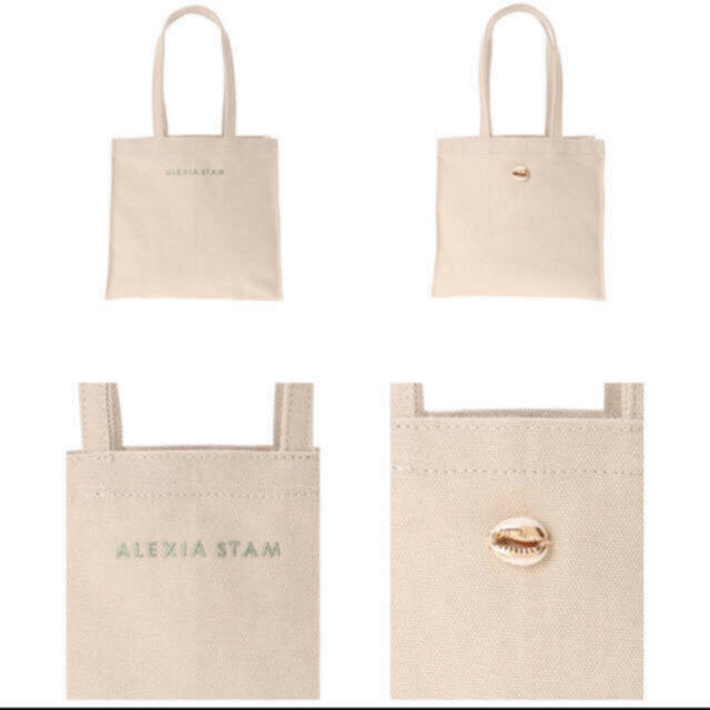 ALEXIA STAM(アリシアスタン)のalexiastam ミニトートバッグ 非売品 ポイントシェルバック レディースのバッグ(トートバッグ)の商品写真