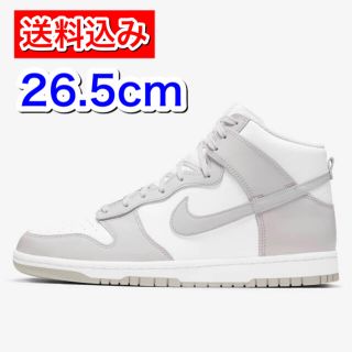 ナイキ(NIKE)のNike Dunk HI White Vast Grey 26.5cm(スニーカー)