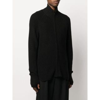 ヨウジヤマモト(Yohji Yamamoto)のYohji Yamamoto リブニット カーディガン(ニット/セーター)