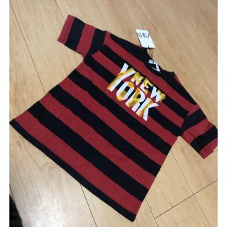 ザラキッズ(ZARA KIDS)のzara zarakids ボーダー  Tシャツ　120-130(Tシャツ/カットソー)