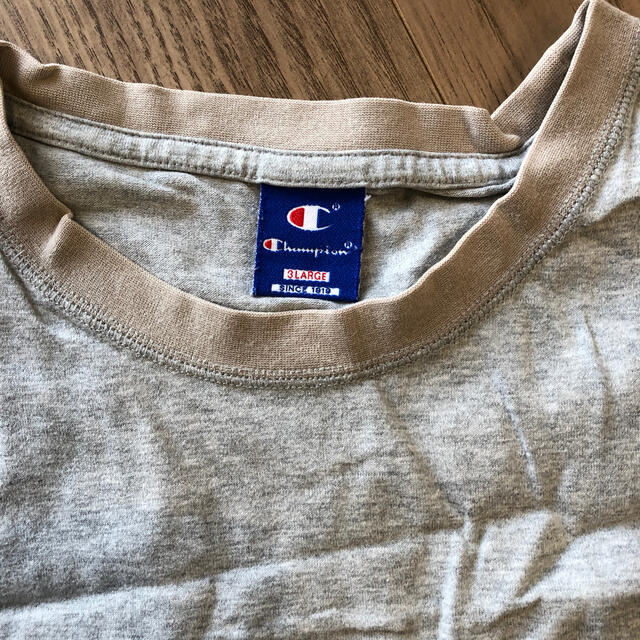 Champion(チャンピオン)のチャンピオン　ノースリーブ　グレー　3L USED メンズのトップス(Tシャツ/カットソー(半袖/袖なし))の商品写真