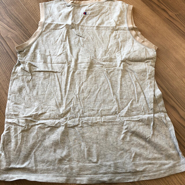 Champion(チャンピオン)のチャンピオン　ノースリーブ　グレー　3L USED メンズのトップス(Tシャツ/カットソー(半袖/袖なし))の商品写真