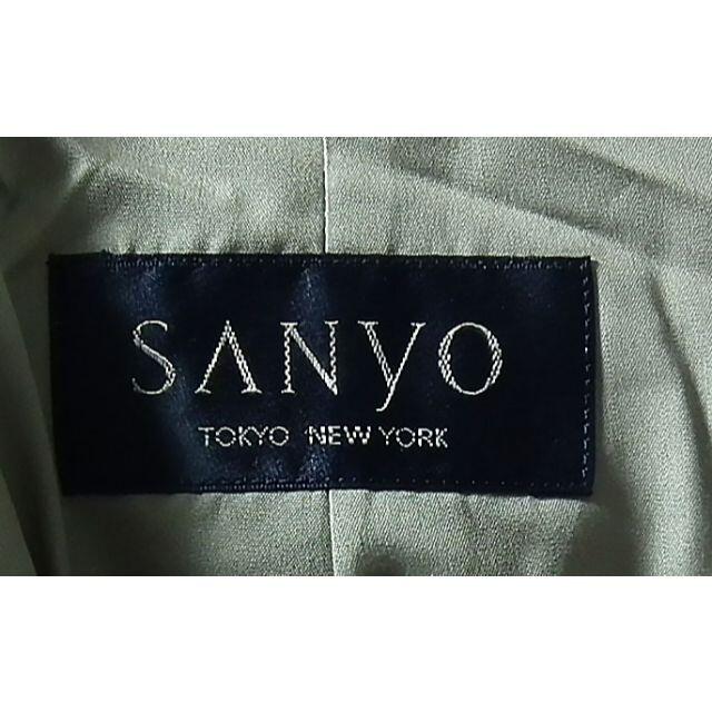 SANYO(サンヨー)の古着☆SANYO☆三陽商会☆薄手スプリングロングコート☆ベージュ長袖 メンズのジャケット/アウター(ステンカラーコート)の商品写真