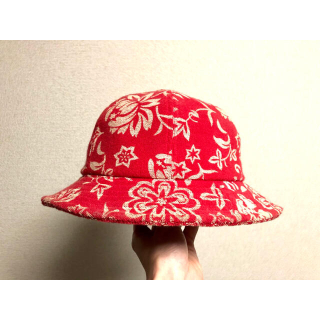 COOTIE ハット hat ベルハット フラワー柄 花柄 赤 レッド RED