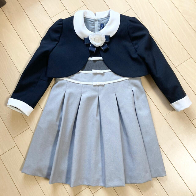 入学式　フォーマル　ワンピース　120  女の子　卒園式 キッズ/ベビー/マタニティのキッズ服女の子用(90cm~)(ワンピース)の商品写真