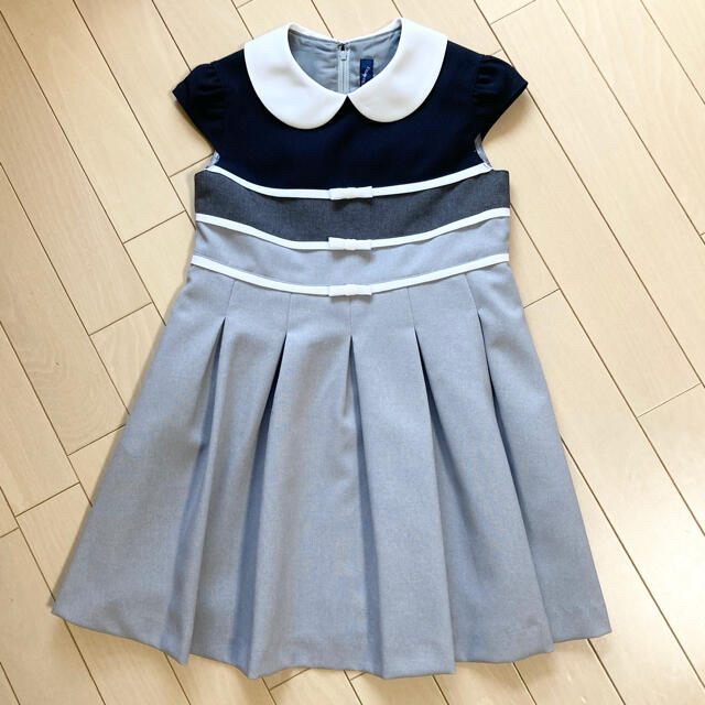 入学式　フォーマル　ワンピース　120  女の子　卒園式 キッズ/ベビー/マタニティのキッズ服女の子用(90cm~)(ワンピース)の商品写真