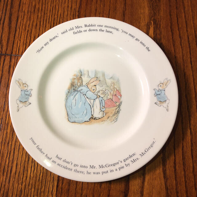 WEDGWOOD - ウエッジウッド ピーターラビット 食器 4点セットの WEDGWOOD - ウエッジウッド ピーターラビット 食器 4点セットの