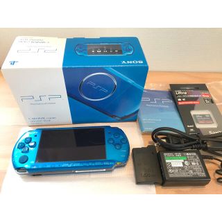 プレイステーションポータブル(PlayStation Portable)のPSP3000 本体　バイブラントブルー(携帯用ゲーム機本体)