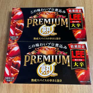 グリコ(グリコ)の江崎グリコ プレミアム熟カレー LEE 大辛 2箱(調味料)