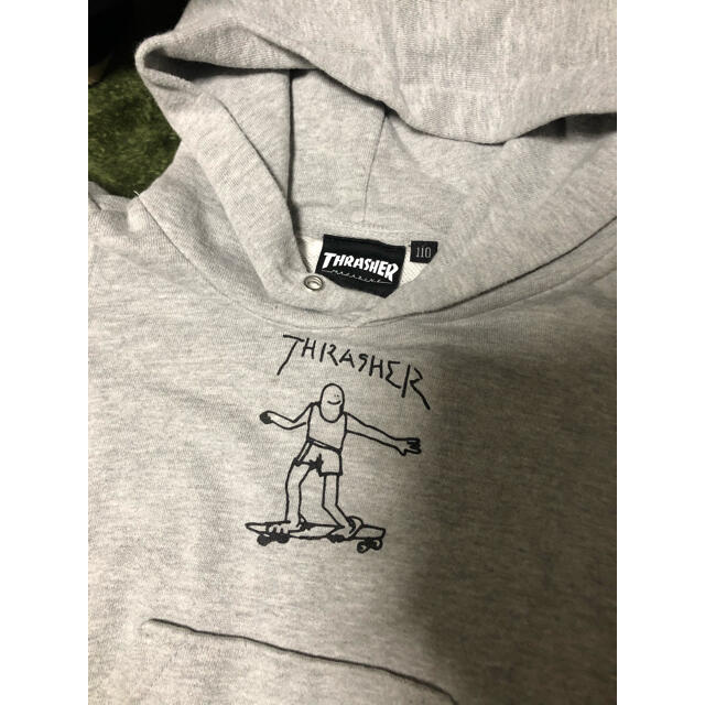 THRASHER(スラッシャー)の専用です。thrasher トレーナー　110cm キッズ/ベビー/マタニティのキッズ服男の子用(90cm~)(Tシャツ/カットソー)の商品写真