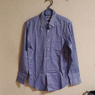 ユニクロ(UNIQLO)の新品　ユニクロ　メンズ　長袖ワイシャツ　スリムフィットブルー(シャツ)