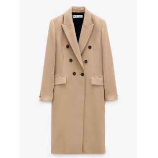 ザラ(ZARA)の新品、未使用品　ザラ　ダブルブレストコート(ロングコート)