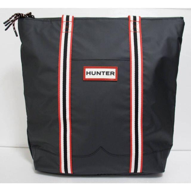 HUNTER(ハンター)の定価18000 新品 本物 HUNTER 黒 ブラック トート バッグ 2017 レディースのバッグ(トートバッグ)の商品写真