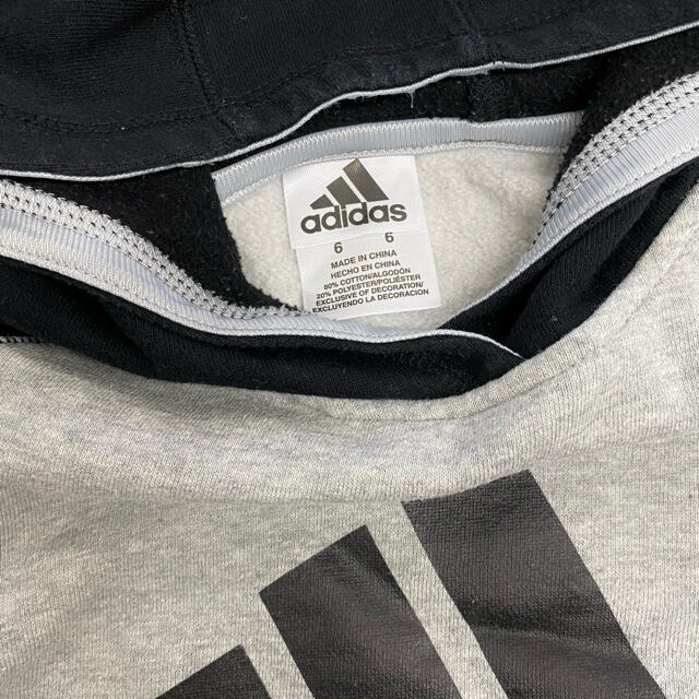 adidas(アディダス)のadidas⭐︎アディダス⭐︎パーカー⭐︎110cm⭐︎ キッズ/ベビー/マタニティのキッズ服男の子用(90cm~)(Tシャツ/カットソー)の商品写真