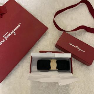 フェラガモ(Ferragamo)の新品未使用　フェラガモ　バレッタ　ゴールド　ブラック　ヘアピン(バレッタ/ヘアクリップ)