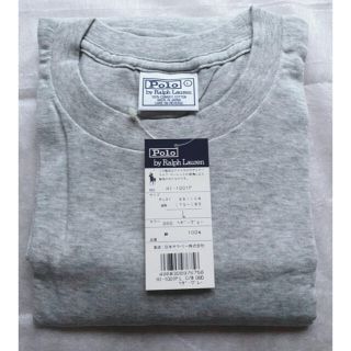 ポロラルフローレン(POLO RALPH LAUREN)のポロラルフローレン　メンズ　クルーネックTシャツ　ヘザーグレー　サイズL(Tシャツ/カットソー(半袖/袖なし))