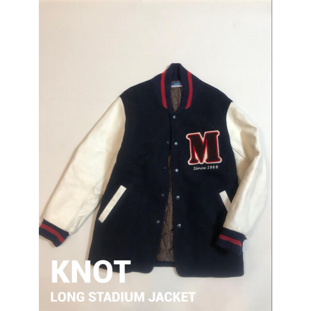 KNOT(ノット)の美品M 90's KNOT ノット ロングスタジャン　328 メンズのジャケット/アウター(スタジャン)の商品写真