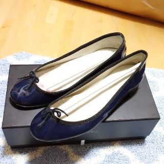 レペット(repetto)のレペット ネイビー パンプス ヒール 37(ハイヒール/パンプス)