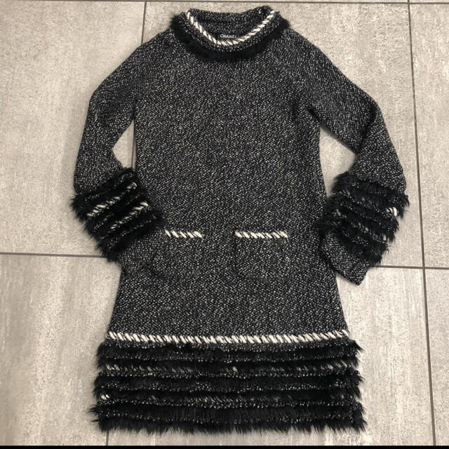 CHANEL(シャネル)の定価70万円シャネル カシミヤニットワンピース👗 レディースのワンピース(ミニワンピース)の商品写真