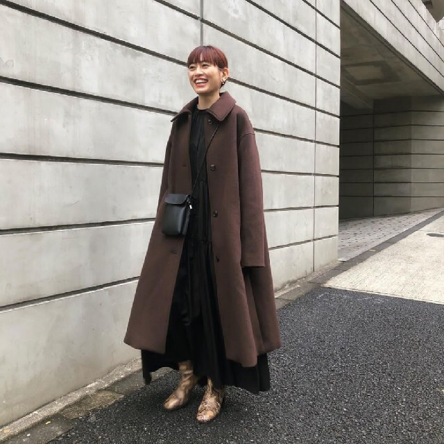 マウジー  A LINE WOOL LONG COAT 今期物♡