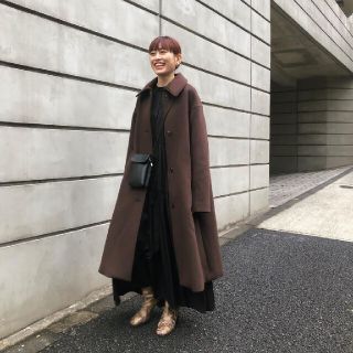 マウジー(moussy)のmoussy BACK TUCK A LINE CHECK コート(ロングコート)