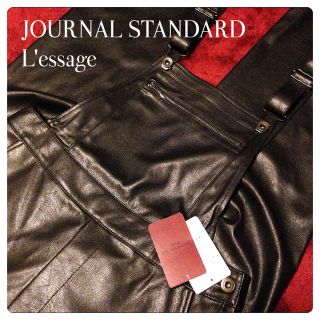 ジャーナルスタンダード(JOURNAL STANDARD)の新品✨フェイクレザーサロペット🖤(サロペット/オーバーオール)