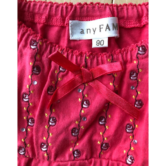 anyFAM(エニィファム)のanyFAM キャミソール キッズ/ベビー/マタニティのキッズ服女の子用(90cm~)(Tシャツ/カットソー)の商品写真