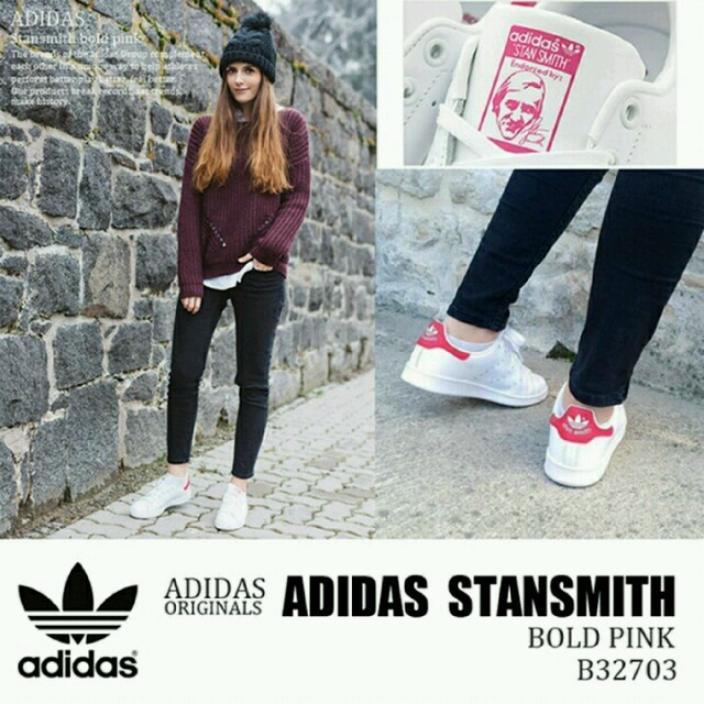 adidas(アディダス)の24.5cm  スタンスミス ピンク レディースの靴/シューズ(スニーカー)の商品写真