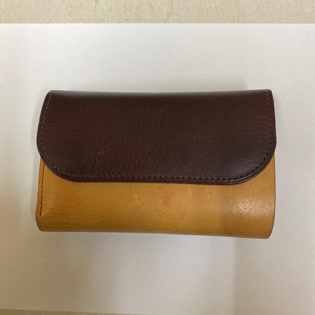 KUBIKI LEATHER MIDDLE WALLET (BURGUNDY)