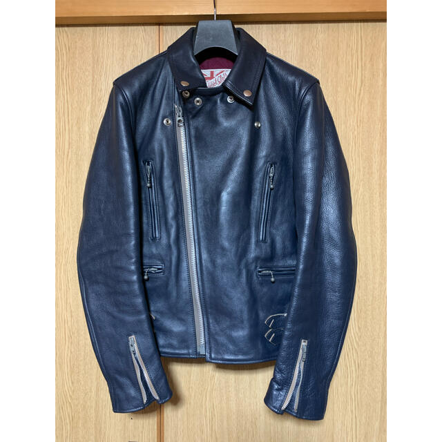 Lewis Leathers - レアな極上品ADDICT CLOTHESライダースダークブルー