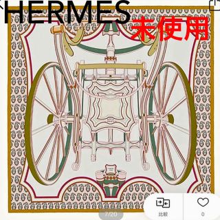 HERMES HERMES エルメス カレ 90 四輪馬車の車輪 ローズヴィフ ヴェール クレーム ピンク LES ROUES DE PHAETON シルク スカーフ