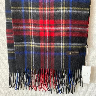 【新品】I'hiver カシミヤ チェック柄ストール