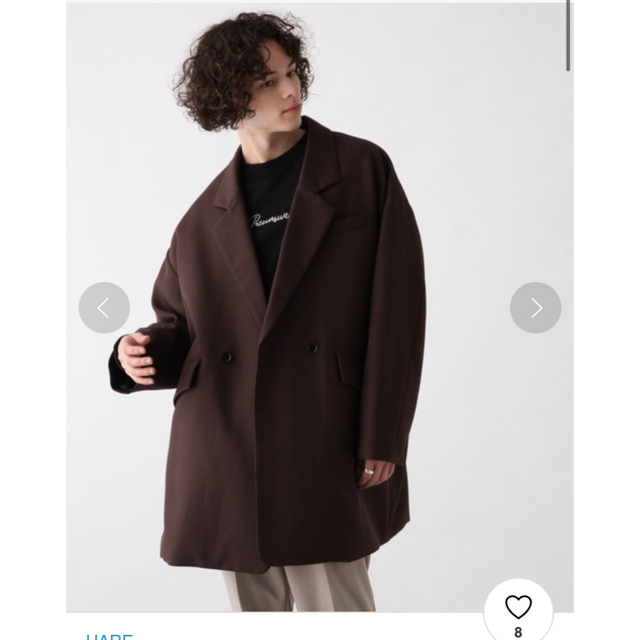 HARE(ハレ)のHARE ジャケットコート メンズのジャケット/アウター(テーラードジャケット)の商品写真