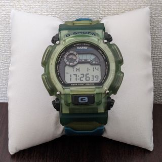 ジーショック(G-SHOCK)のG-SHOCK DW-9000 CASIO カシオ スケルトン 青 中古 動作品(腕時計(デジタル))