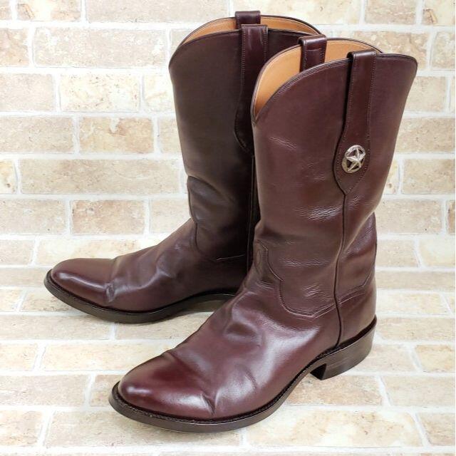 J.B HILL ジェイビーヒル ☆ シルバーコンチョ ウエスタンブーツ 7.5 ...