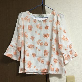 シマムラ(しまむら)の花柄ブラウス シースルースリーブ(シャツ/ブラウス(長袖/七分))