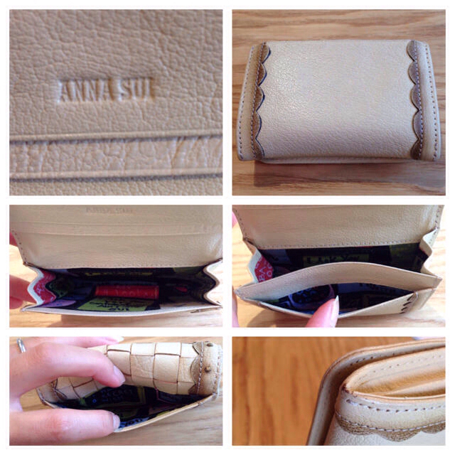 ANNA SUI(アナスイ)のアナスイの本革カードケース レディースのファッション小物(名刺入れ/定期入れ)の商品写真
