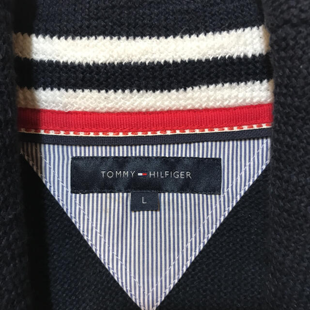 TOMMY HILFIGER(トミーヒルフィガー)のTOMMY HILFIGER ロングカーディガン ニットカーディガン ネイビー メンズのトップス(カーディガン)の商品写真