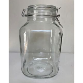 ムジルシリョウヒン(MUJI (無印良品))の美品　フィドジャー　3L 保存容器　保存ビン　密閉容器　ガラスジャー　米びつ(容器)