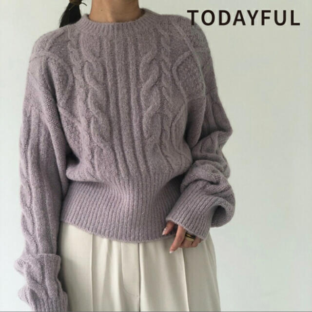 TODAYFUL(トゥデイフル)のTODAYFUL Soft Cable Knit ソフトケーブルニット  レディースのトップス(ニット/セーター)の商品写真