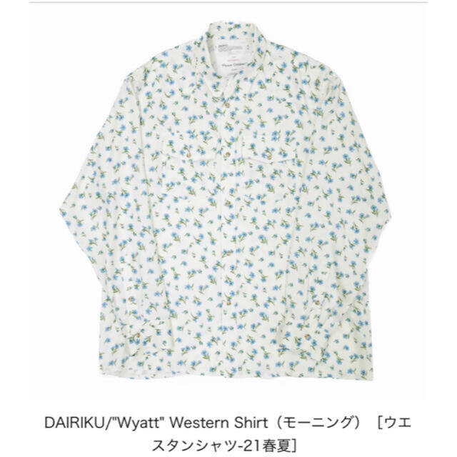 DAIRIKU/"Wyatt" Western ShirtサイズM