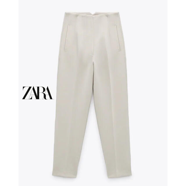 ZARA(ザラ)のZARA ハイウエストパンツ レディースのパンツ(クロップドパンツ)の商品写真