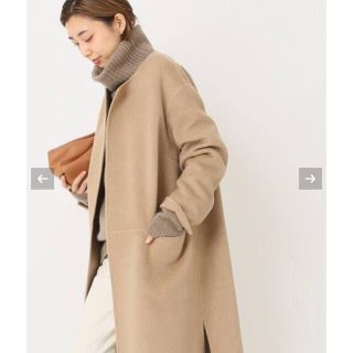 DEUXIEME CLASSE - Deuxieme Classe victorian リバーロングノーカラー