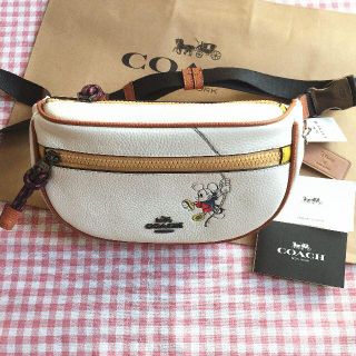 ミッキーコラボ coach ボディーバッグ ショルダーバッグ shimizu