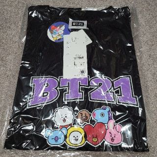 ボウダンショウネンダン(防弾少年団(BTS))の★BT21 L 黒 ユニバースター Tシャツ BTS バンタン 防弾少年団(Tシャツ(半袖/袖なし))