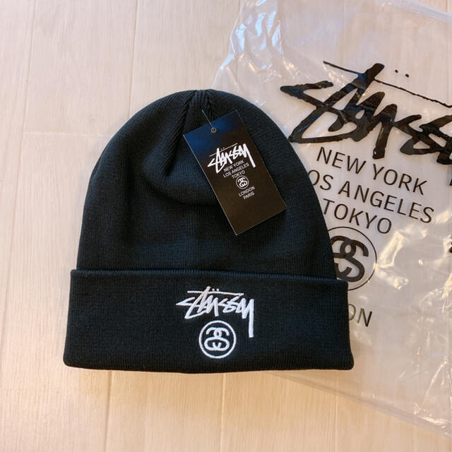 STUSSY(ステューシー)のStussy  20FW  ニット帽 ステューシー ノースフェイス　モンクレ メンズの帽子(ニット帽/ビーニー)の商品写真